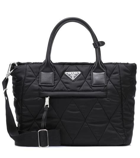 prada tessuto quilted nylon tote|prada shopper tote.